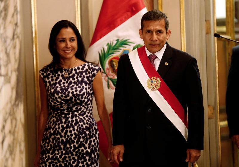© Reuters. La Fiscalía peruana pide prisión preventiva para el expresidente Humala y su esposa