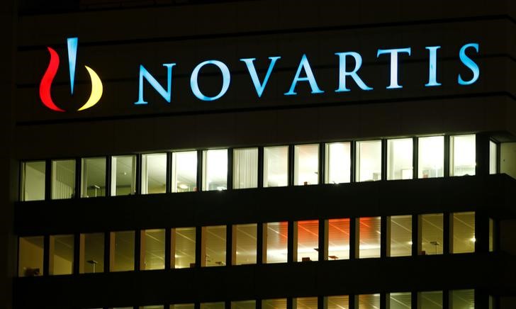 © Reuters. The logo of Swiss drugmaker Novartis AG is seen at its headquarters in Basel