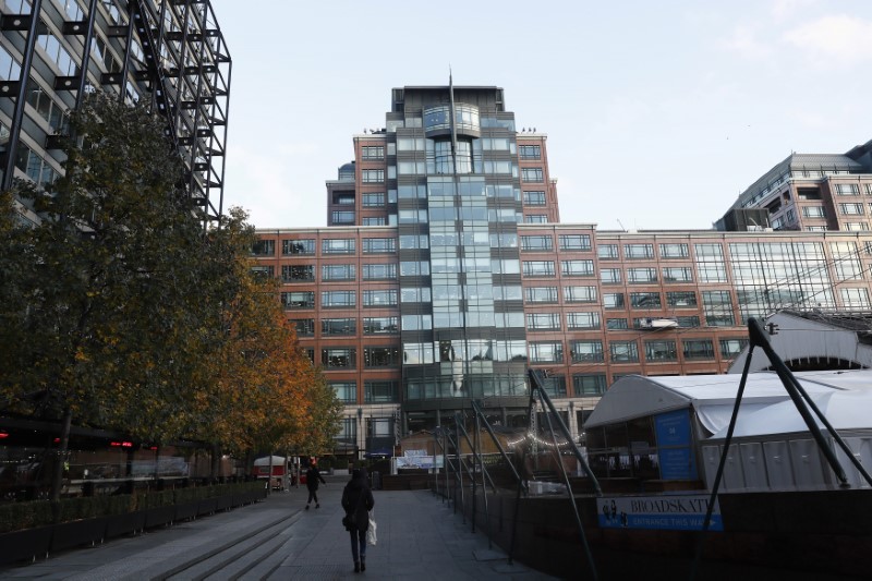 © Reuters. The headquarter of the European Bank for Reconstruction and Development (EBRD) is seen in London