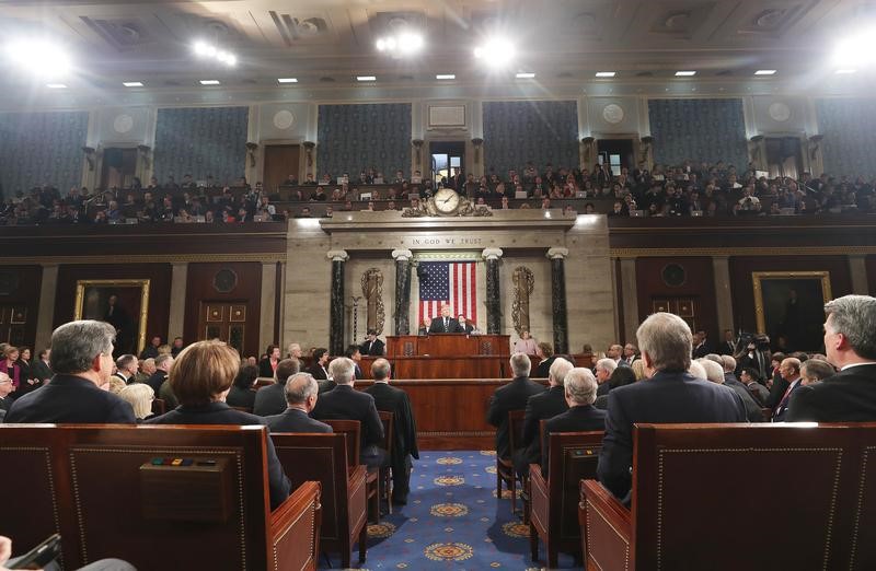 © Reuters. US President Trump address Joint Session of Congress in Washington