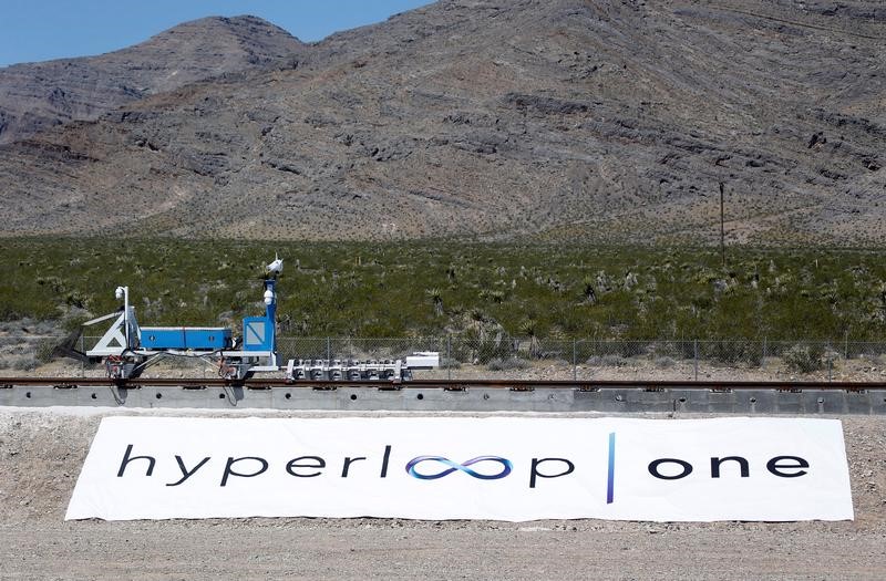 © Reuters. HYPERLOOP ONE PRÉPARE UNE PHASE D'ESSAIS DANS LE NEVADA