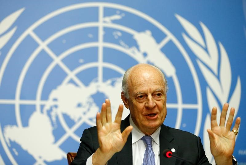 © Reuters. الأمم المتحدة تختتم جولة محادثات السلام السورية بالتركيز على مكافحة الإرهاب