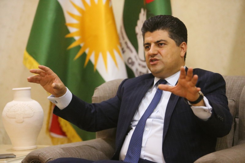 © Reuters. Importante autoridade curda de combate ao terrorismo Lahur Talabany durante entrevista com a Reuters em Sulaimania, no Iraque