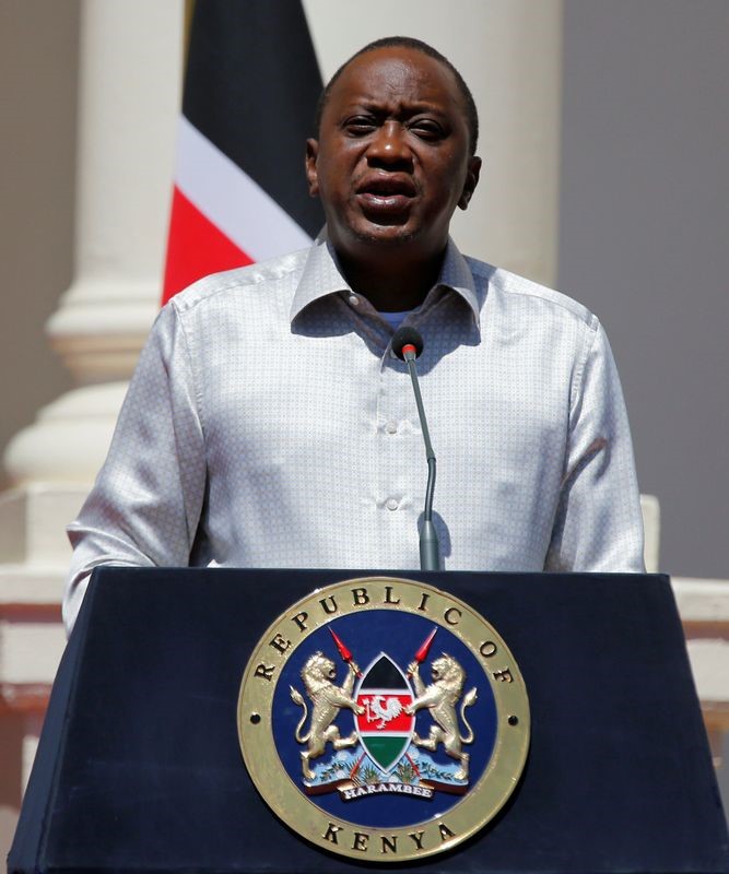 © Reuters. الرئيس الكيني يقول إنه سيلاحق متشددين نفذوا هجمات في بلاده