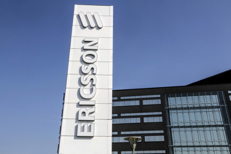 © Reuters. FILE PHOTO: A general view of an office of Swedish telecom giant Ericsson is seen in Lund