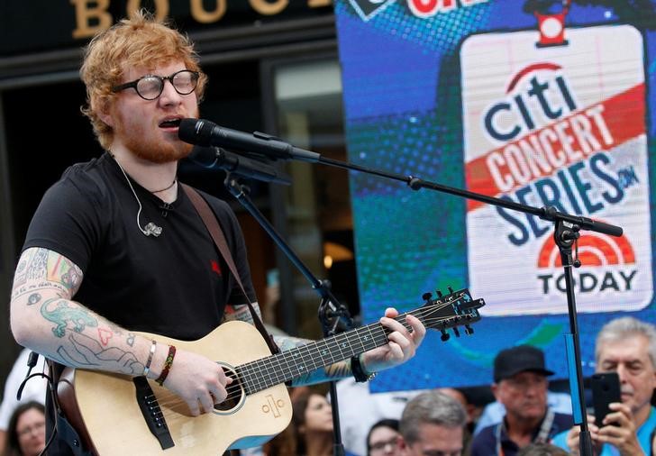 © Reuters. Cantor Ed Sheeran se apresenta no programa 'Today' da NBC em Nova York