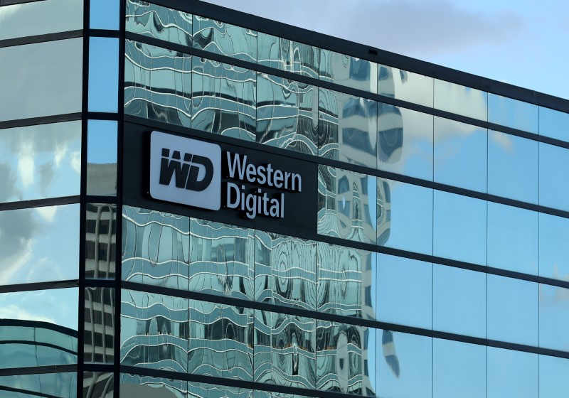 © Reuters. Prédio da Western Digital em Irvine, Estados Unidos