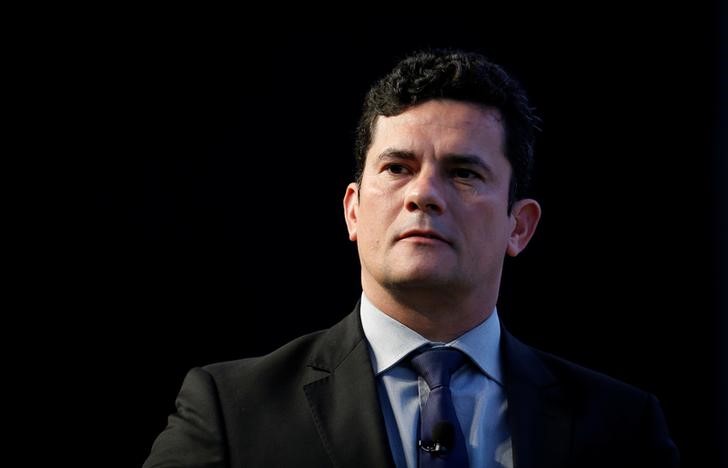 © Reuters. Juiz federal Sergio Moro participa de palestra em Estoril, Portugal