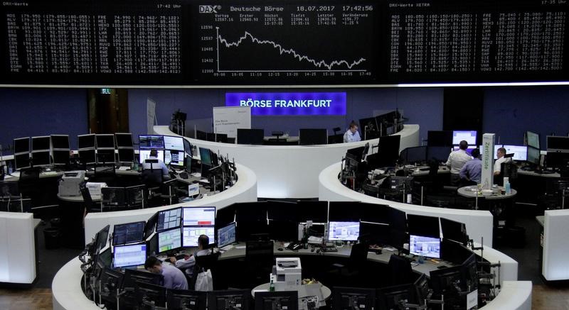 © Reuters. أسهم أوروبا تصعد صباحا بدعم نتائج أعمال وريكيت بنكيزر يقفز