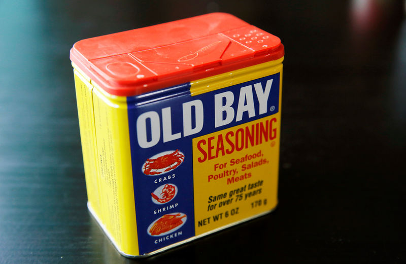© Reuters. FILE PHOTO: A can of Old Bay Seasoning is seen in this illustration taken at a home in Adelphi, Maryland