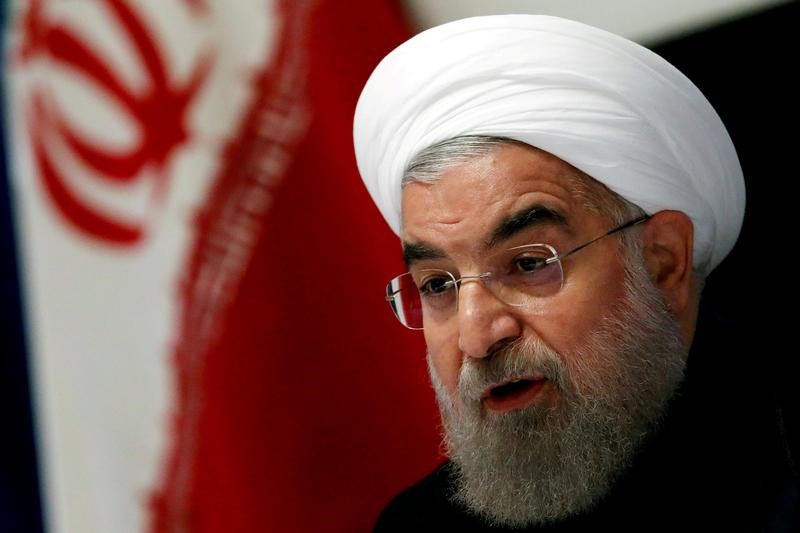 © Reuters. Presidente do Irã, Hassan Rouhani, durante coletiva de imprensa em Nova York