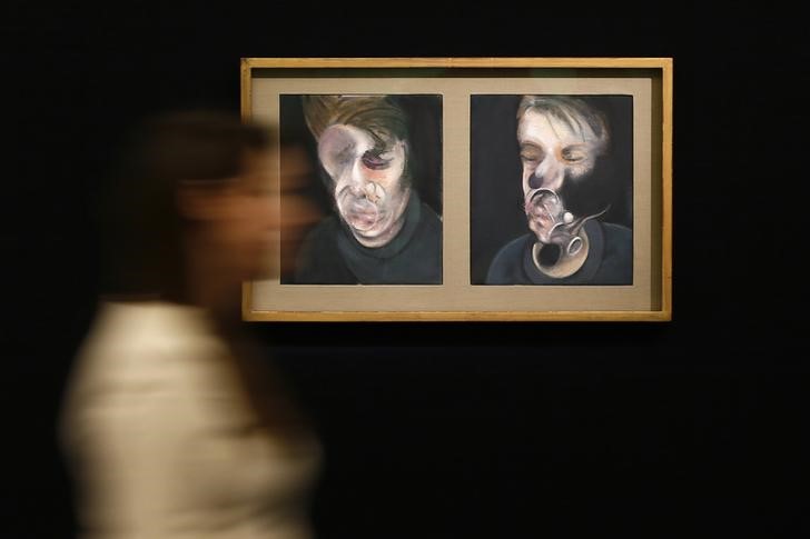 © Reuters. Quadro "Two Studies For Self-Portrait" de Francis Bacon em museu em Londres, Inglaterra