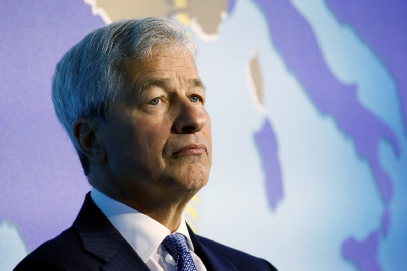 © Reuters. James Dimon, Chairman of the Board and CEO of JPMorgan Chase & Co, attends the Paris Europlace International Financial Forum in Paris