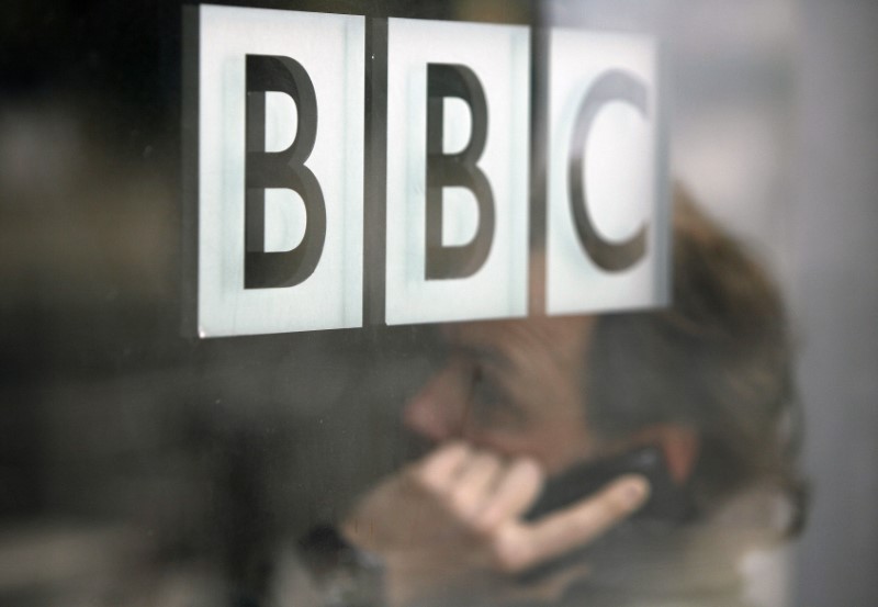 © Reuters. Logo da BBC em sede em Londres, na Inglaterra