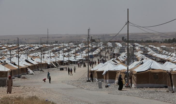 © Reuters. Visão geral de campo de refugiados em Mosul, no Iraque