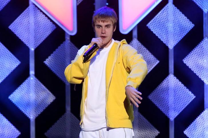 © Reuters. Justin Bieber se apresenta em Nova York, Estados Unidos