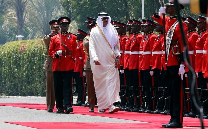 © Reuters. Emir do Catar Tamim bin Hamad al-Thani em Nairóbi