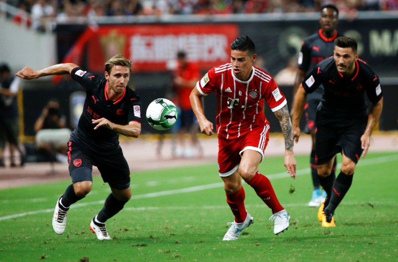 © Reuters. Bayern Munich vs Arsenal - International Champions Cup