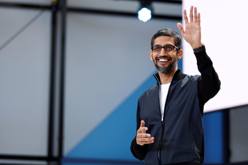 © Reuters. Alphabet's Google holds annual I/O developers conference in Mountain View, California