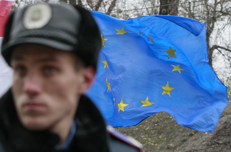 © Reuters. L'UE DIVISÉE FACE AU PROJET DE NOUVELLES SANCTIONS US CONTRE MOSCOU