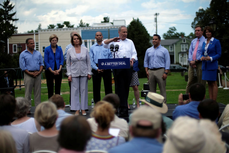 © Reuters. Democrats unveil the Democratic party's "A Better Deal" for working Americans in Berryville