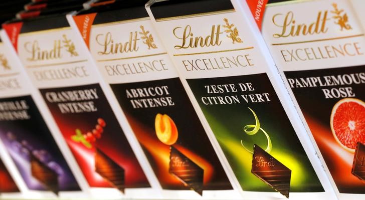 © Reuters. LINDT & SPRÜNGLI RÉDUIT SA PRÉVISION DE VENTES