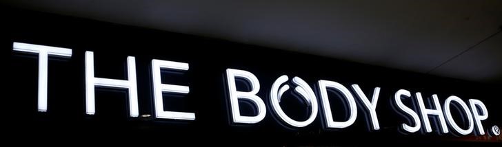 © Reuters. Logo da marca britânica The Body Shop, em Viena