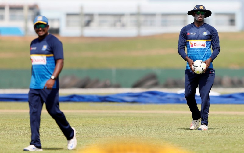 © Reuters. Cricket - Sri Lanka v India - Sri Lanka Team Practice Session