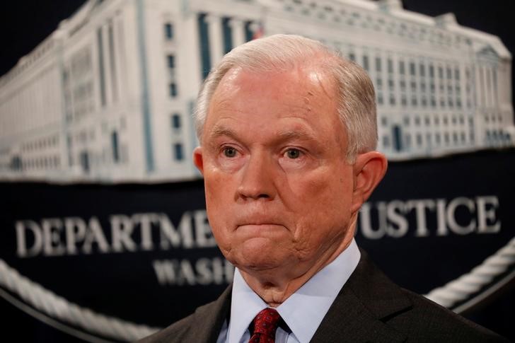 © Reuters. Jeff Sessions concede entrevista em Washington