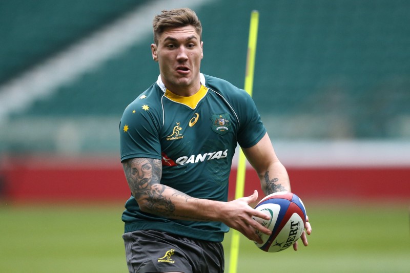 © Reuters. Australia's Sean McMahon during the Captain's Run