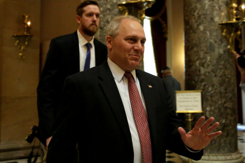 © Reuters. FILE PHOTO - U.S. House Majority Whip Steve Scalise on Capitol Hill in Washington