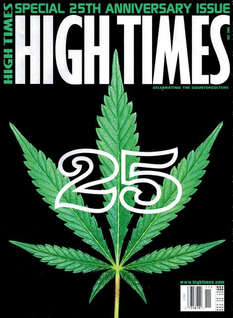 © Reuters. Handout of the 25th Anniversay July 1999 edition cover of High Times