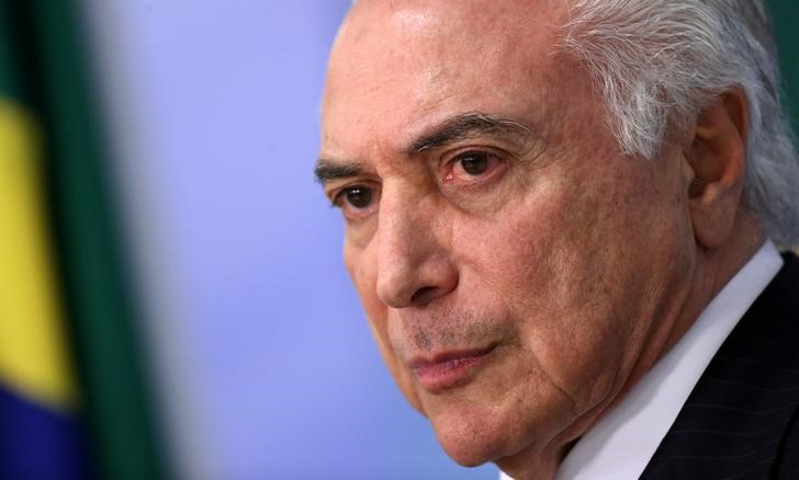 © Reuters. Presidente Michel Temer em evento no Palácio do Planalto