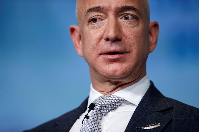 © Reuters. Jeff Bezos, CEO da Amazon durante evento em Washington