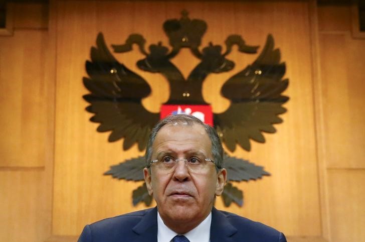 © Reuters. Ministro das Relações Exteriores russo, Sergei Lavrov, em Moscou