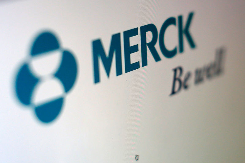 © Reuters. FILE PHOTO: The logo of Merck is pictured in this illustration photograph  in Cardiff, California