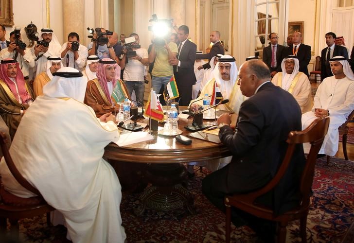© Reuters. اجتماع لوزراء خارجية دول عربية السبت لبحث مقاطعتها لقطر