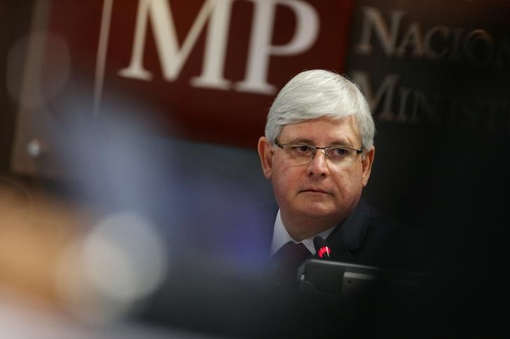 © Reuters. Procurador-geral da República, Rodrigo Janot, durante reunião do Conselho Nacional do Ministério Público, em Brasília