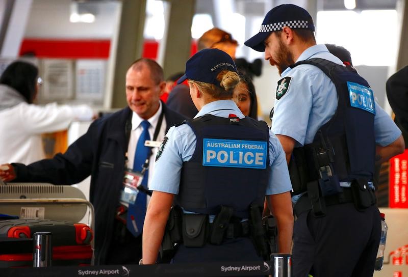 © Reuters. Australia desbarata un ataque "de inspiración islámica" a un avión
