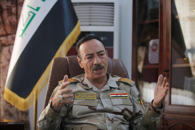 © Reuters. مقابلة-قائد عسكري عراقي يتوقع نصرا سهلا على مقاتلي الدولة الإسلامية في تلعفر