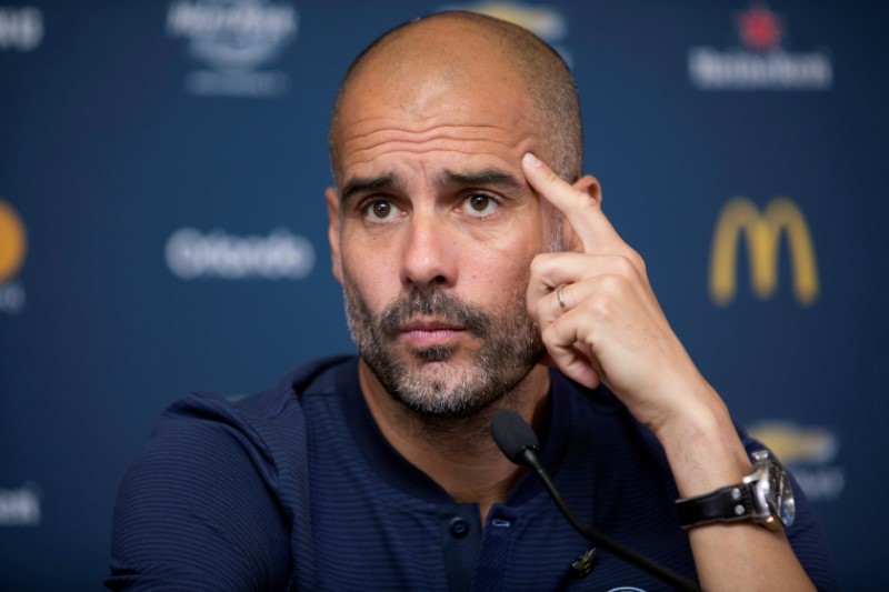 © Reuters. Manchester City entrenará en España unos días tras el inicio de temporada
