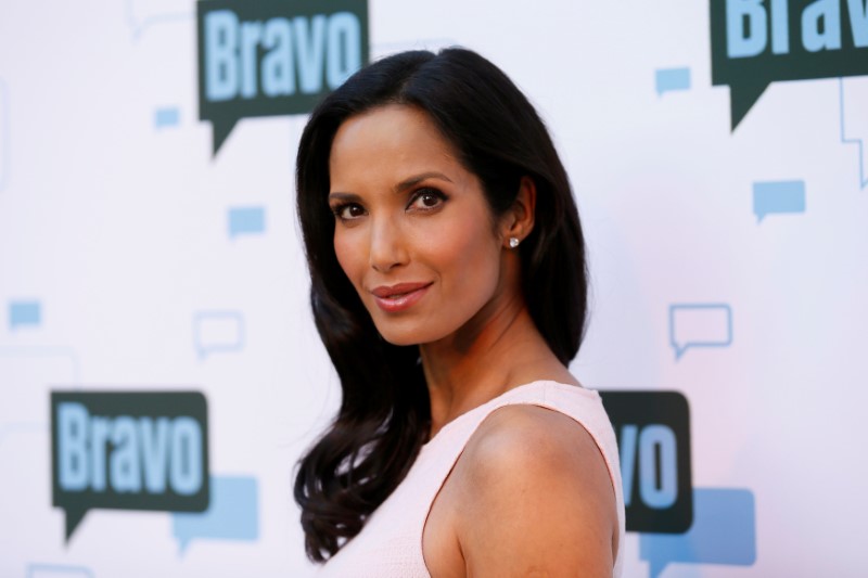 © Reuters. FILE PHOTO: Host Lakshmi poses at the A Night with "Top Chef" presented by Watch What Happens Live! at the Leonard H. Goldenson Theatre in North Hollywood