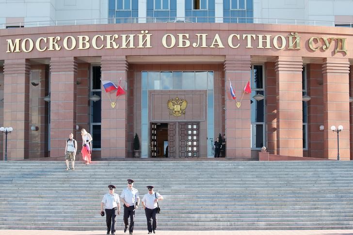 © Reuters. Tribunal de Moscou onde três réus foram mortos