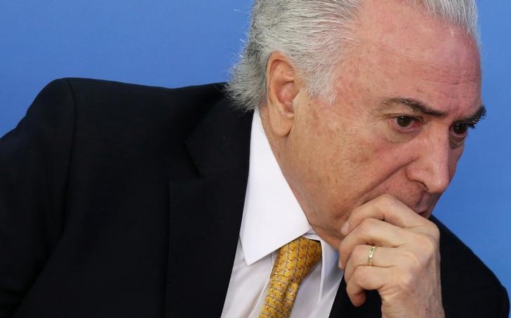 © Reuters. Presidente Temer participa de cerimônia no Palácio do Planalto