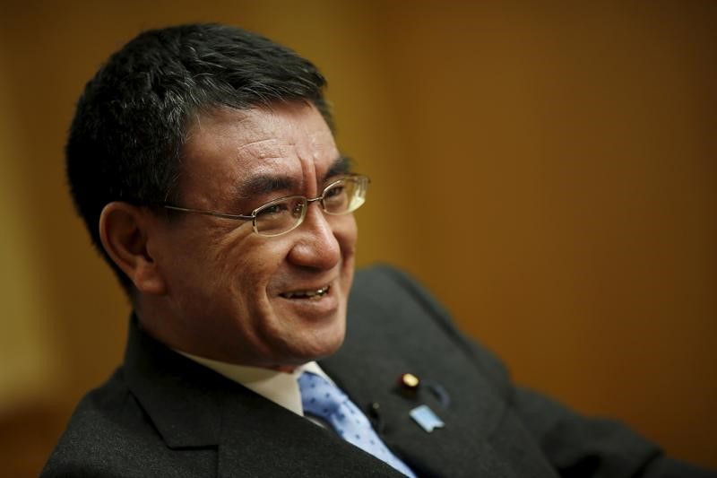 © Reuters. كيودو: تارو كونو سيعين وزيرا لخارجية اليابان في تعديل وزاري