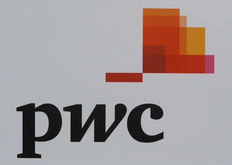 © Reuters. The logo of accounting firm PwC is seen on a board at the SPIEF 2017 in St. Petersburg