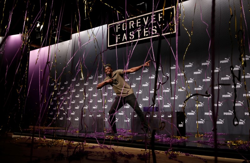 © Reuters. Usain Bolt Press Conference