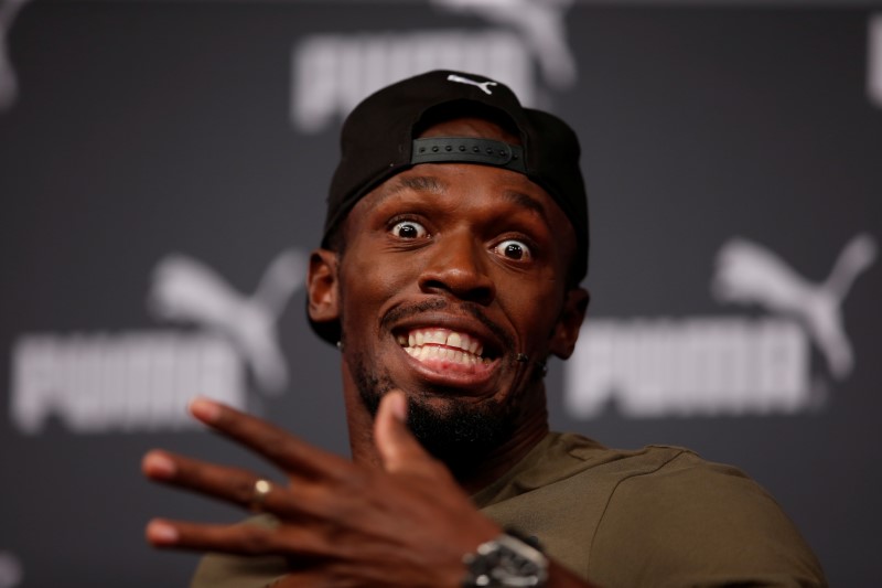 © Reuters. Usain Bolt Press Conference