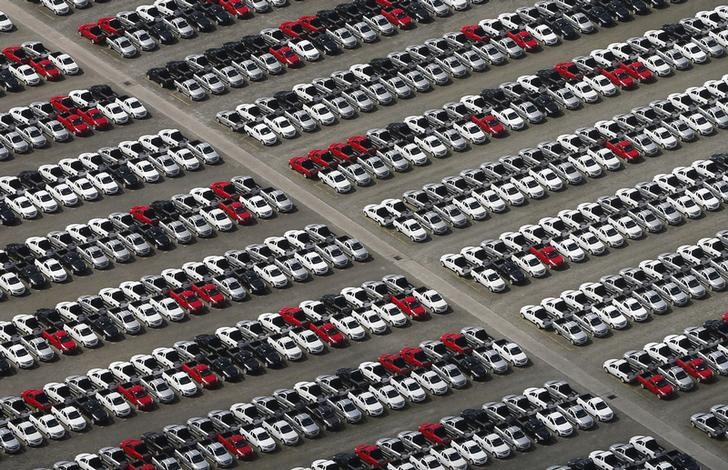 © Reuters. Pádio de uma montadora em São Bernando do Campo, em São Paulo