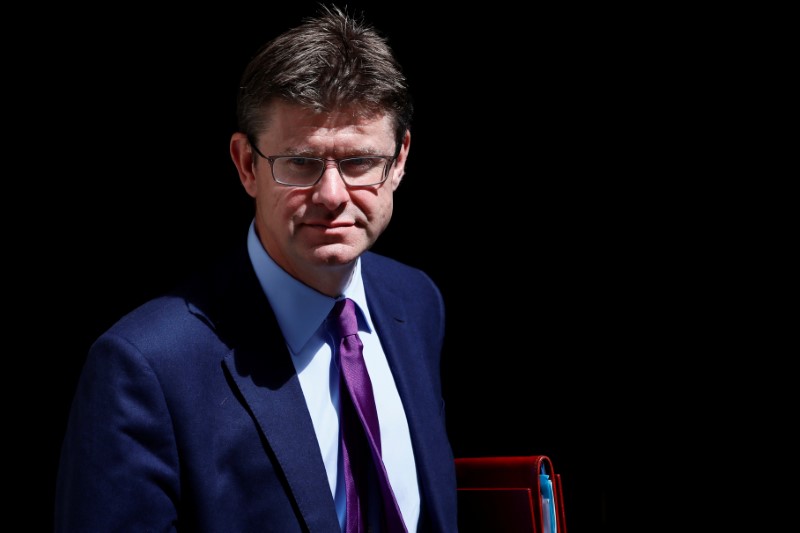 © Reuters. Greg Clark, Secretary of State for Business, leaves 10 Downing Street after a cabinet meeting, in central London,